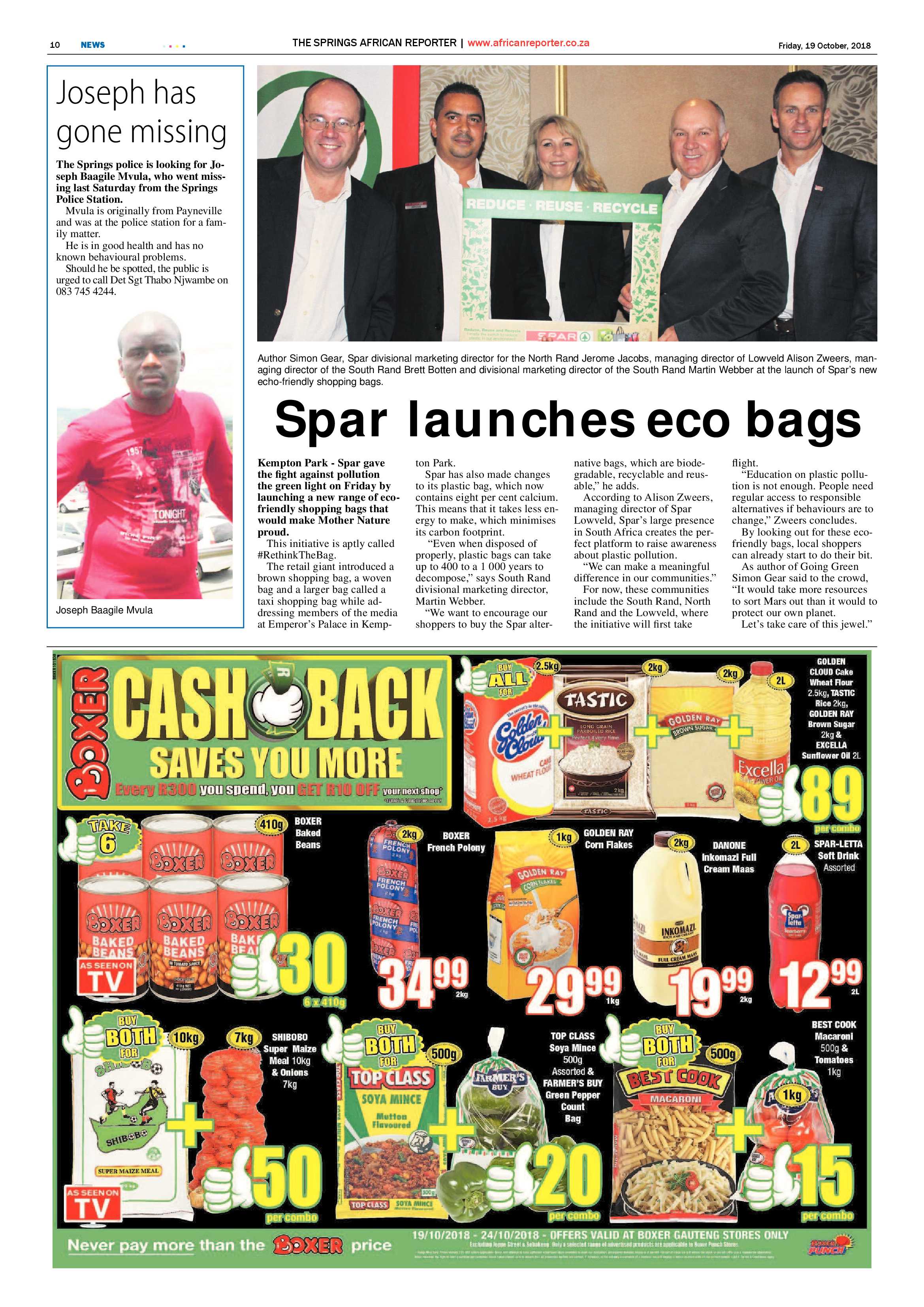 The African Reporter 19 October 2018 page 10