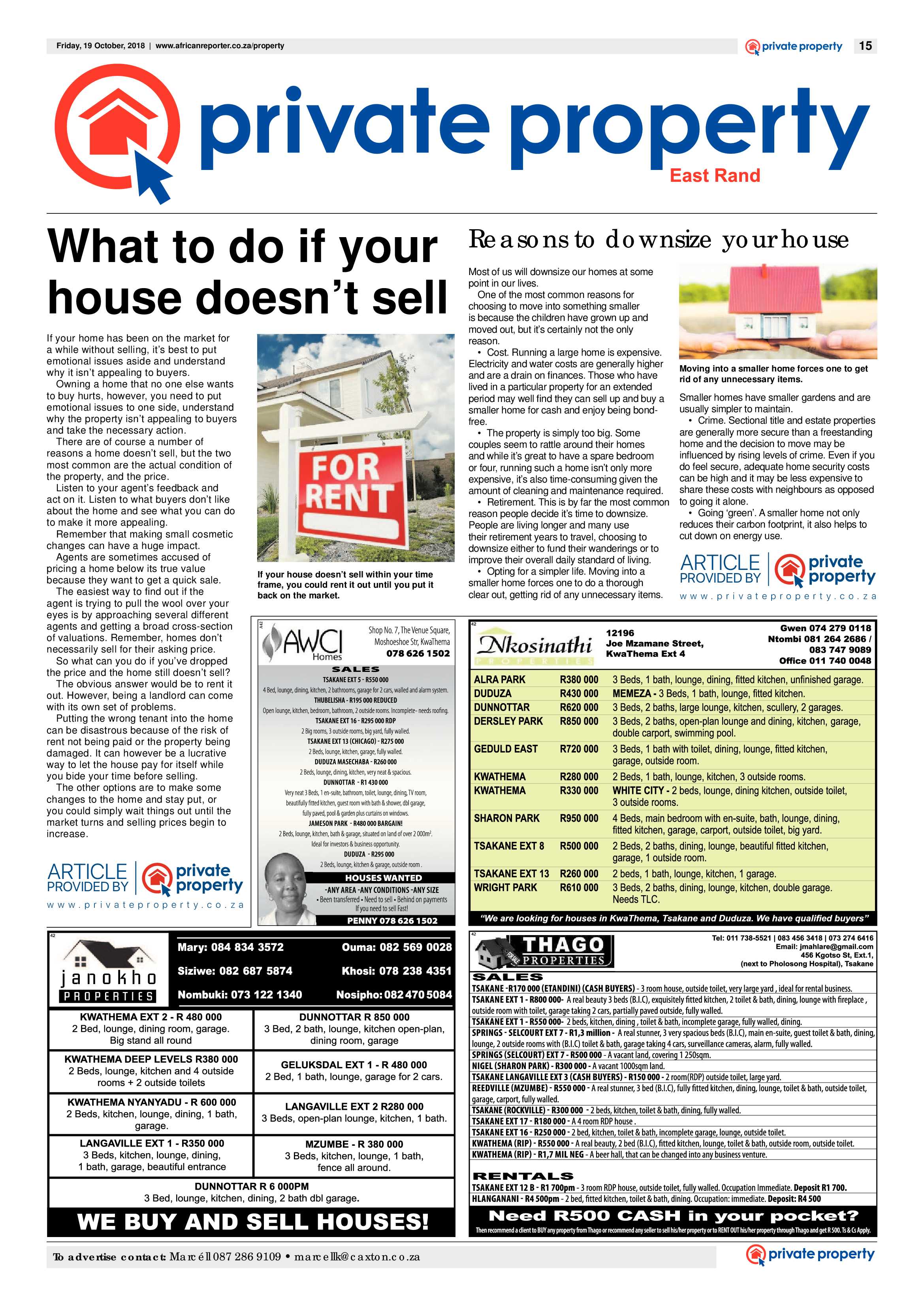 The African Reporter 19 October 2018 page 15