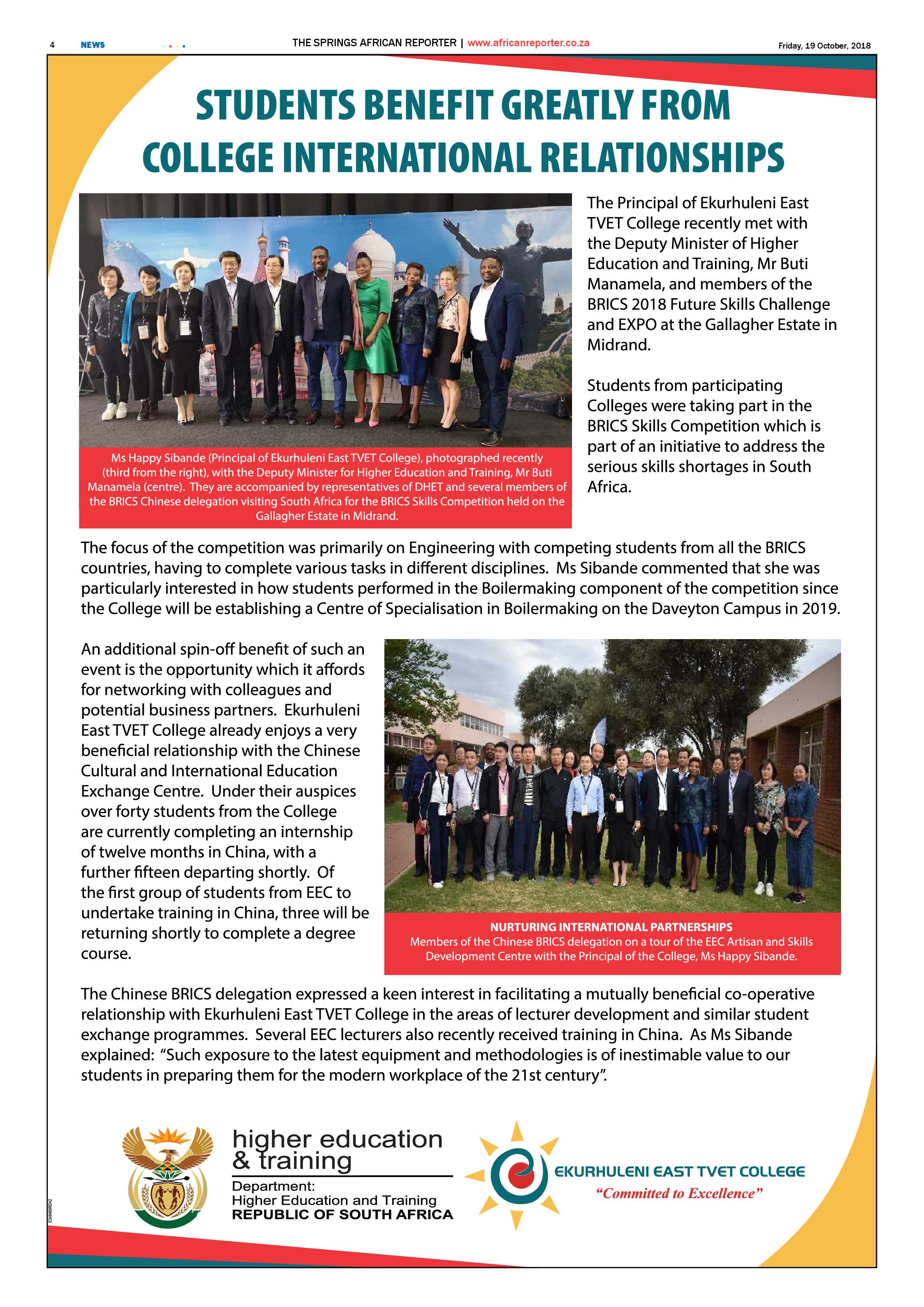 The African Reporter 19 October 2018 page 4