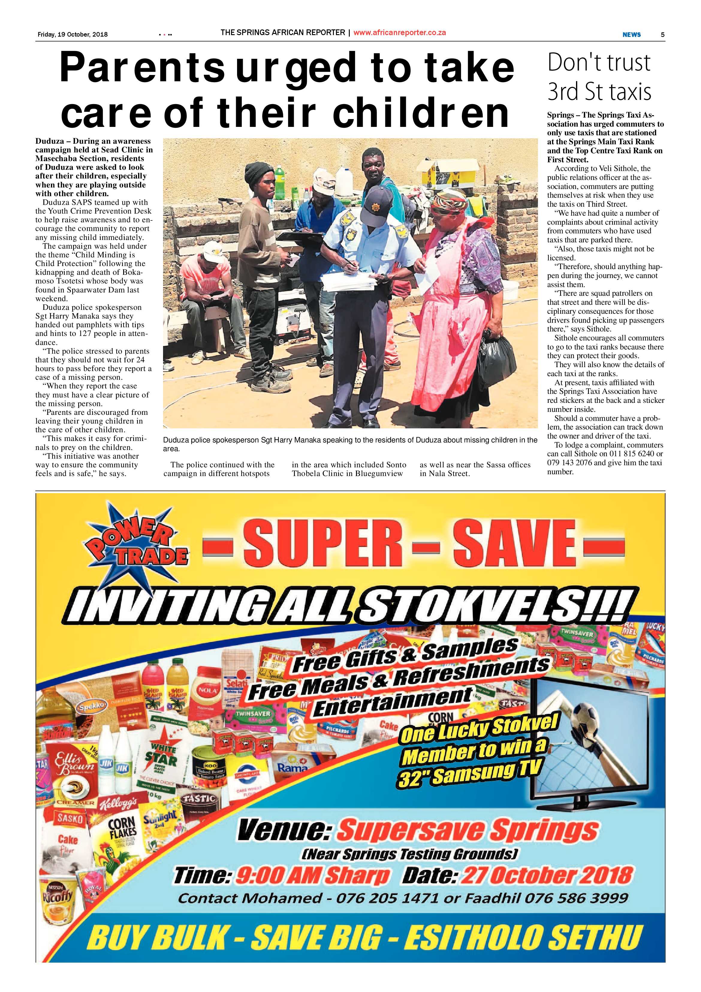 The African Reporter 19 October 2018 page 5