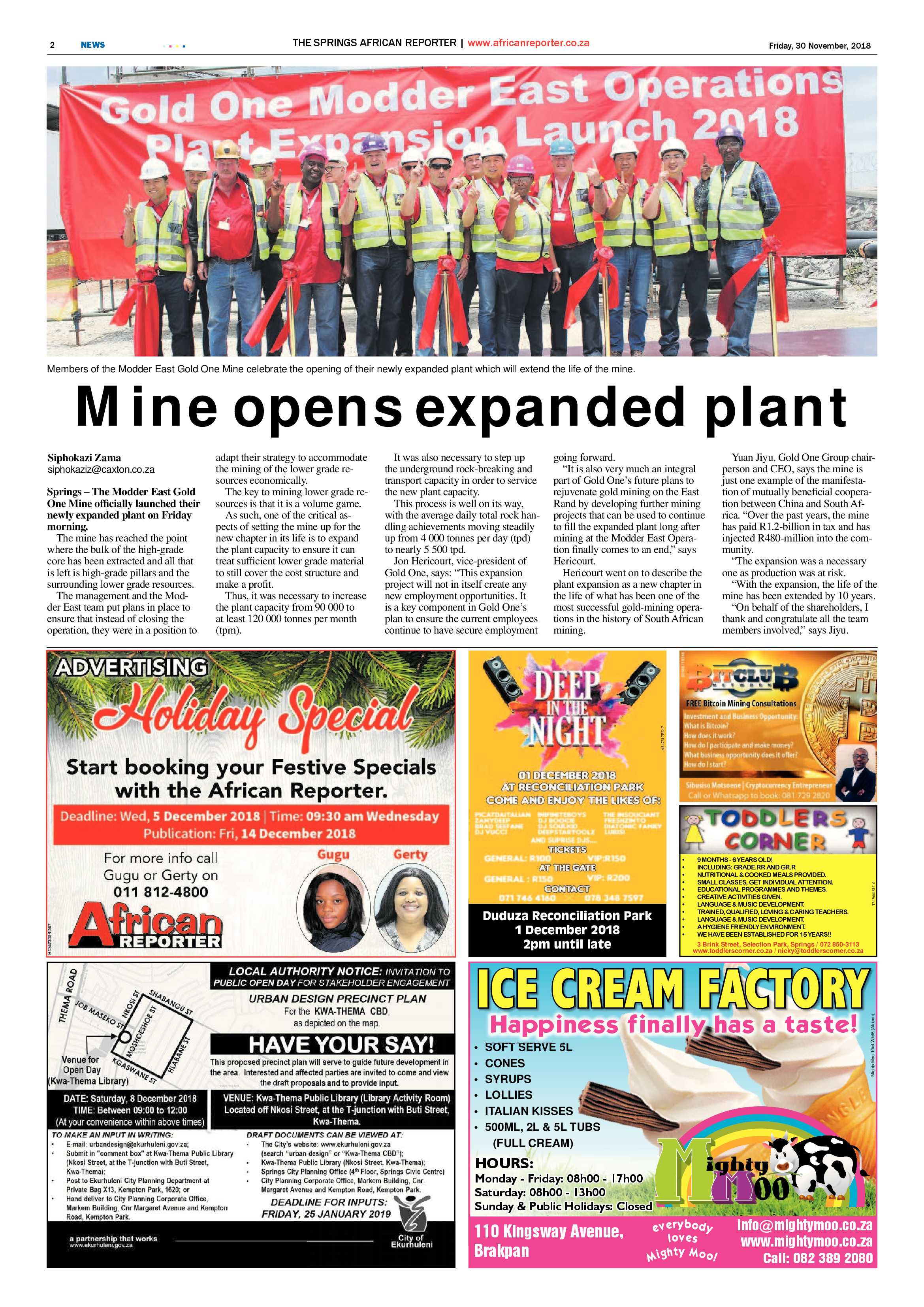 The African Reporter 30 November 2018 page 2