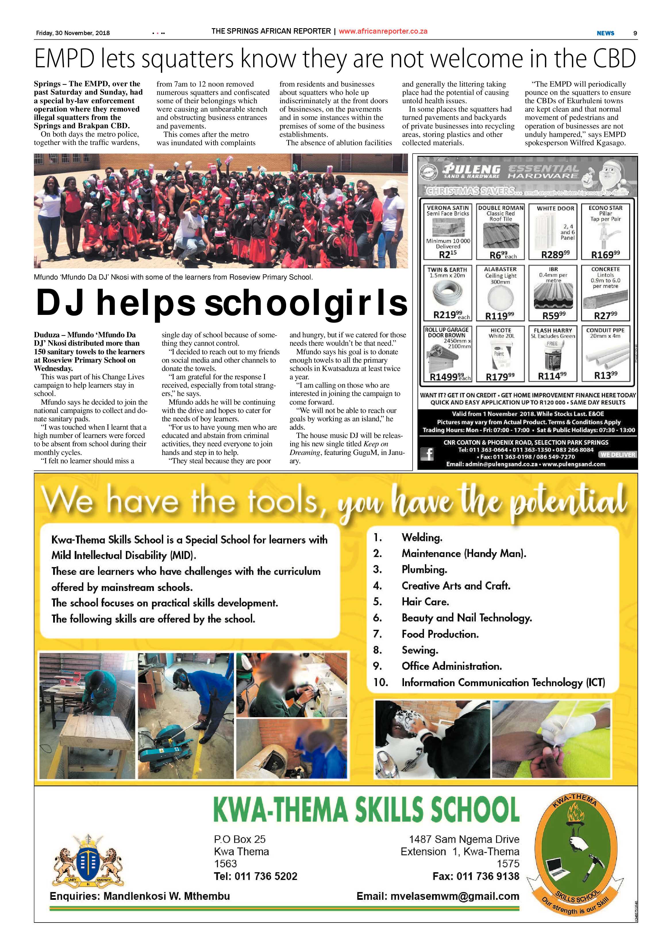 The African Reporter 30 November 2018 page 9